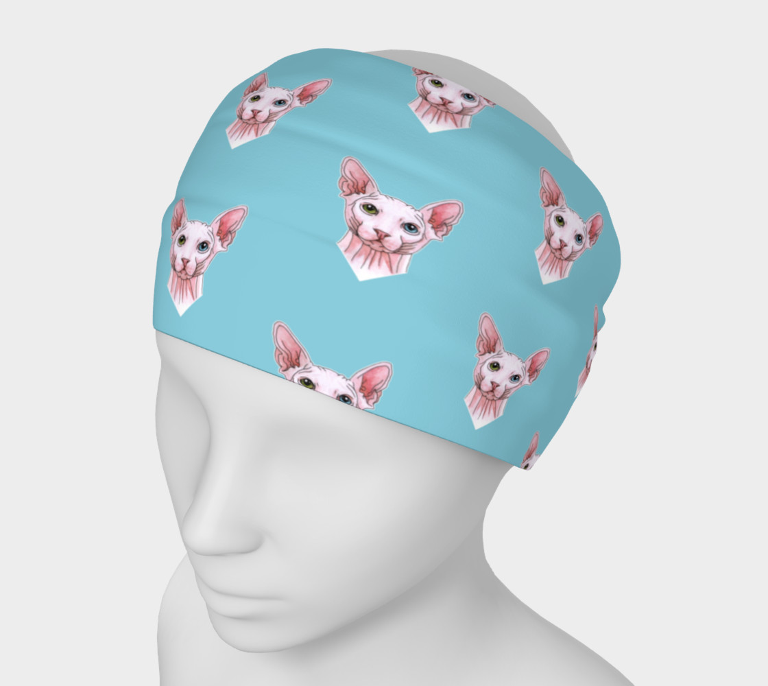Sphynx cats pattern Headband preview #1