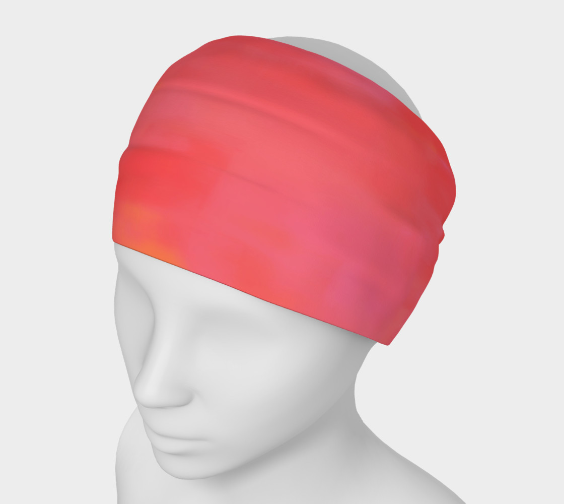 Aperçu de Pink and Orange Sunset Headband #1
