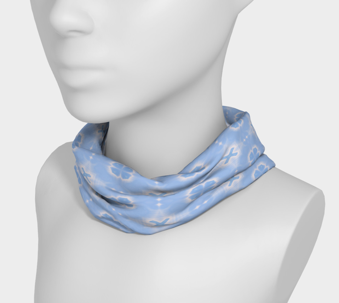 Clover Blue head scarf preview #3