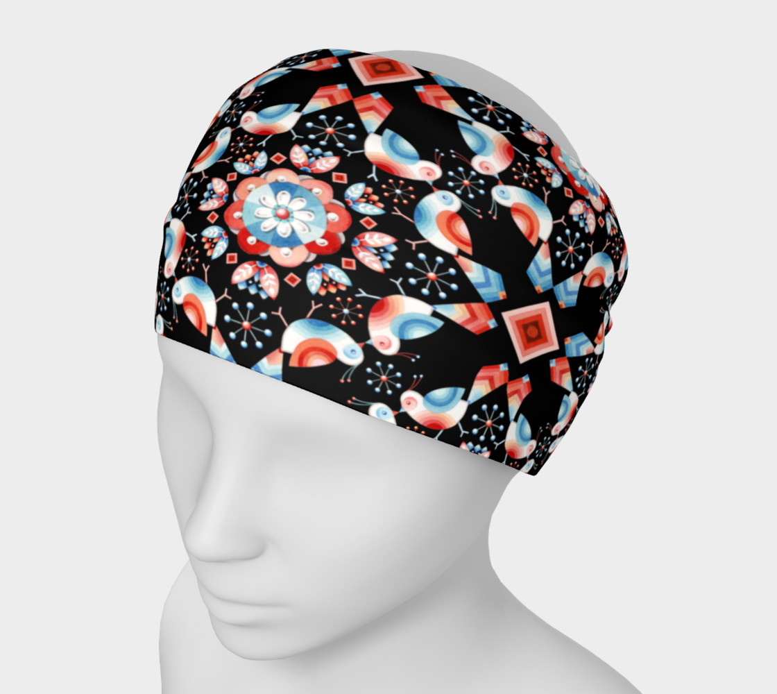 Folkloric Lovebirds Headband preview #1