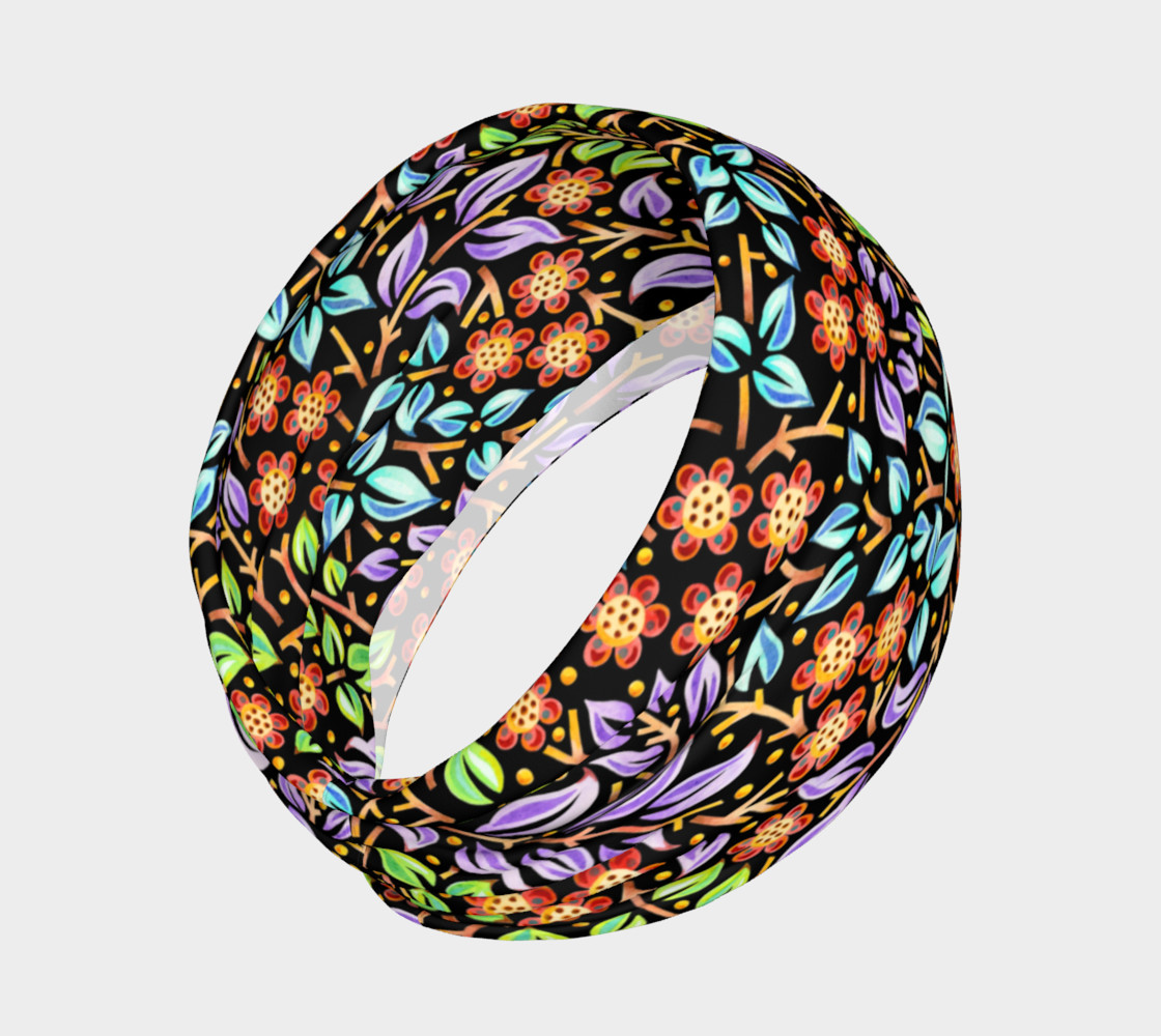 Filigree Floral Headband small print preview #2