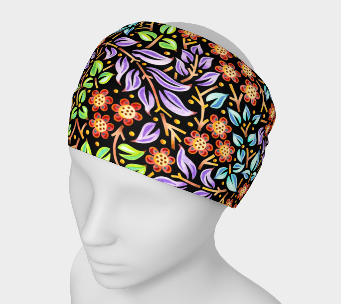 Filigree Floral Headband small print preview #1