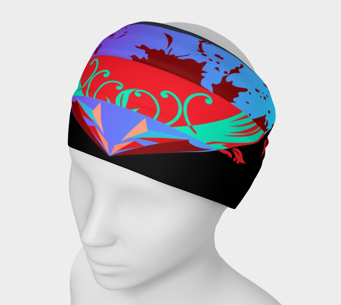 Explosion of LOVE Black Background Headband preview #1