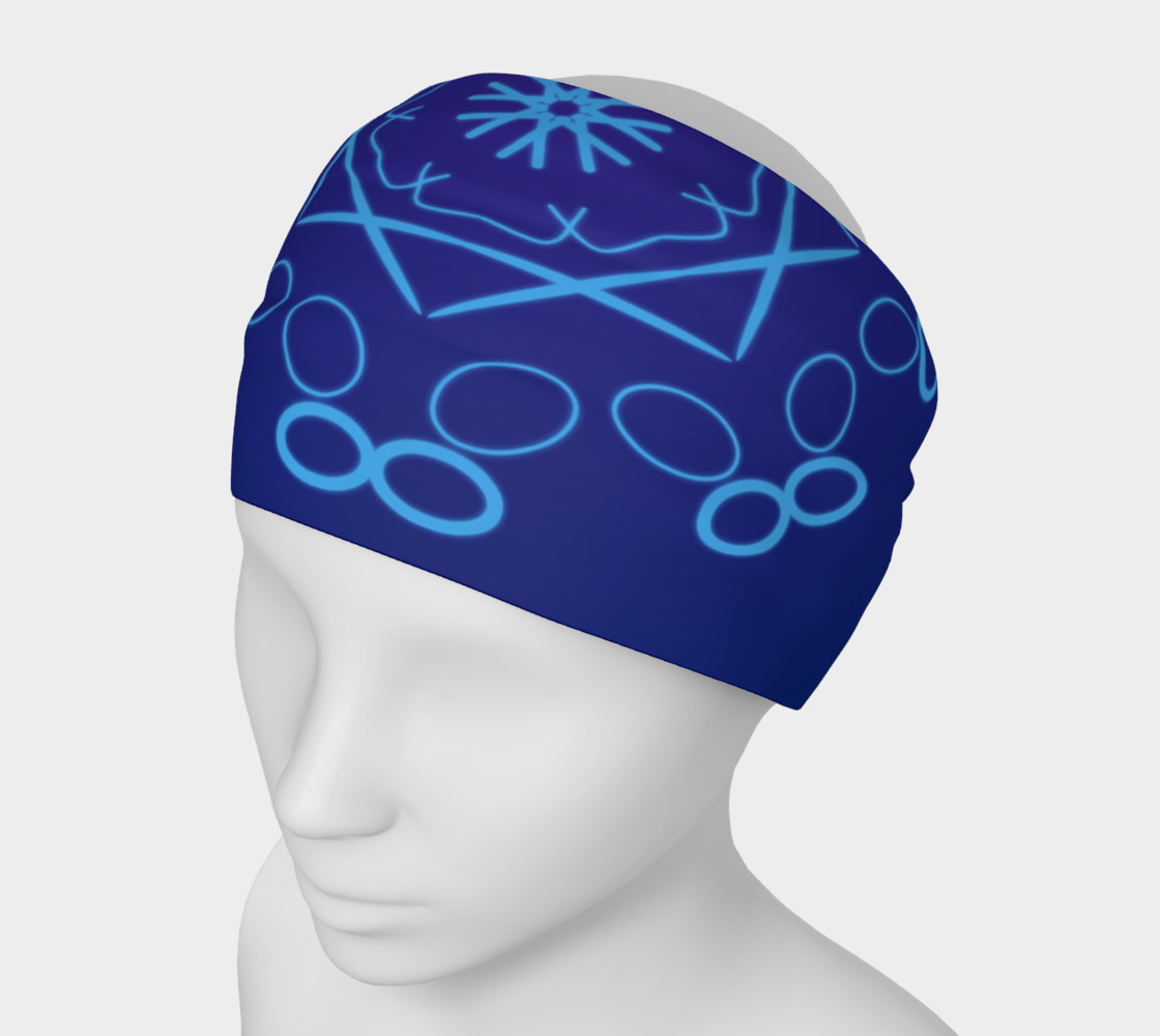 Shades of Blue Headband 3D preview