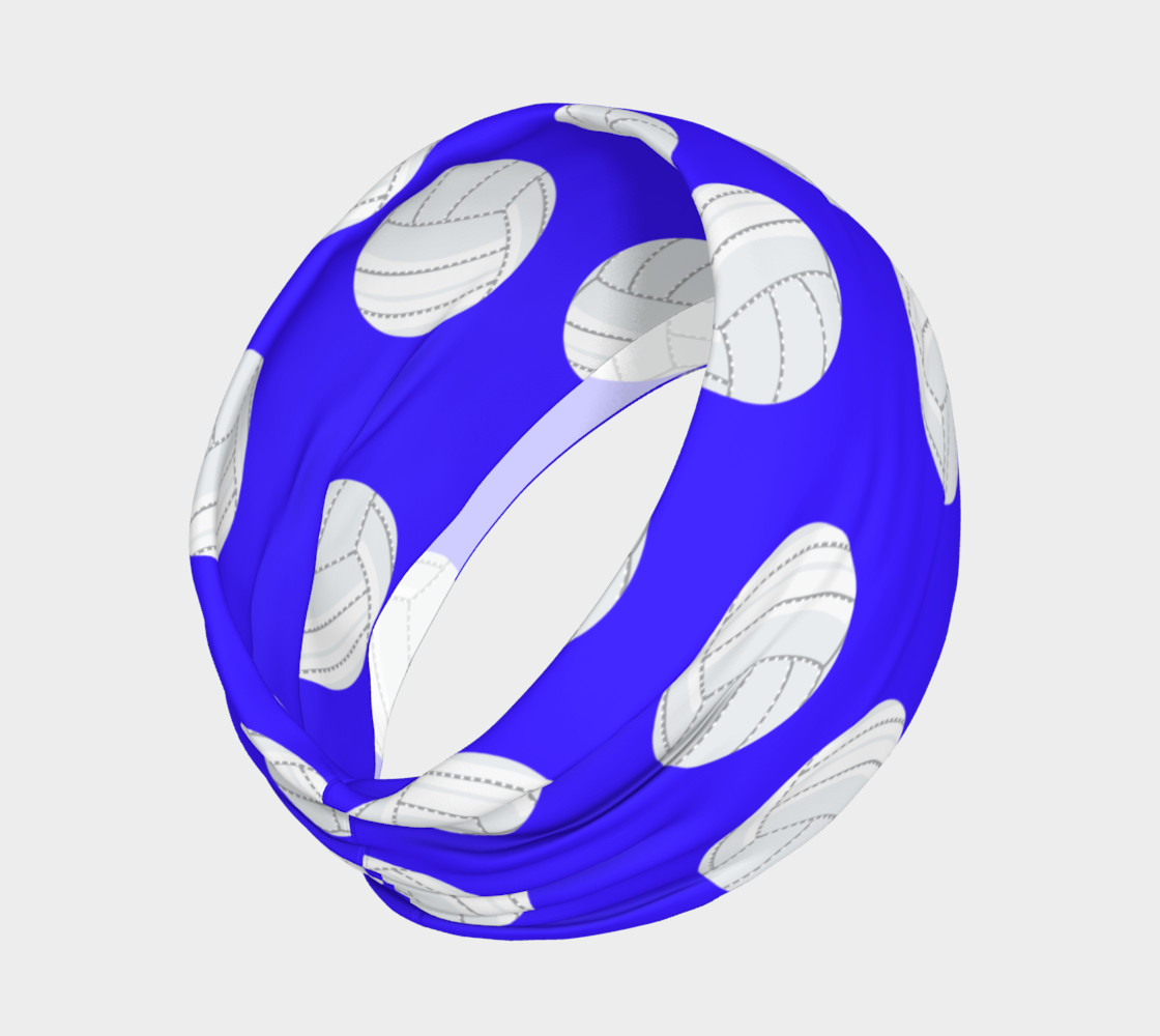 Blue Volleyball Headband preview #2