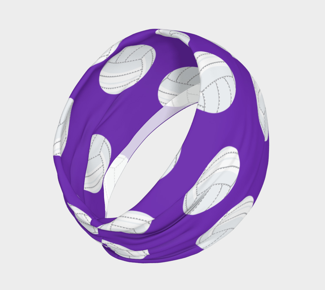 Purple Volleyball Headband preview #2