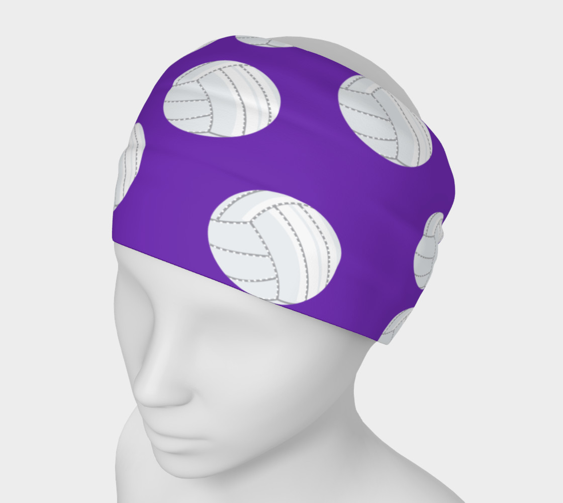 Purple Volleyball Headband preview #1
