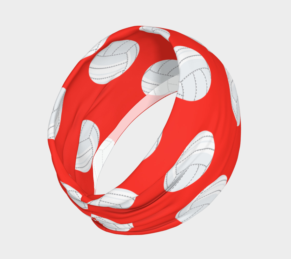 Red Volleyball Headband preview #2