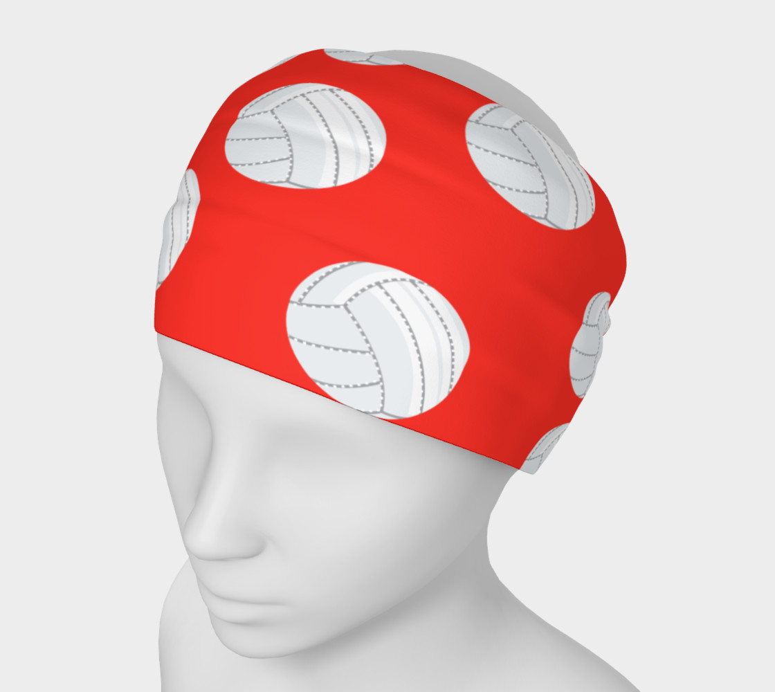 Red Volleyball Headband preview #1