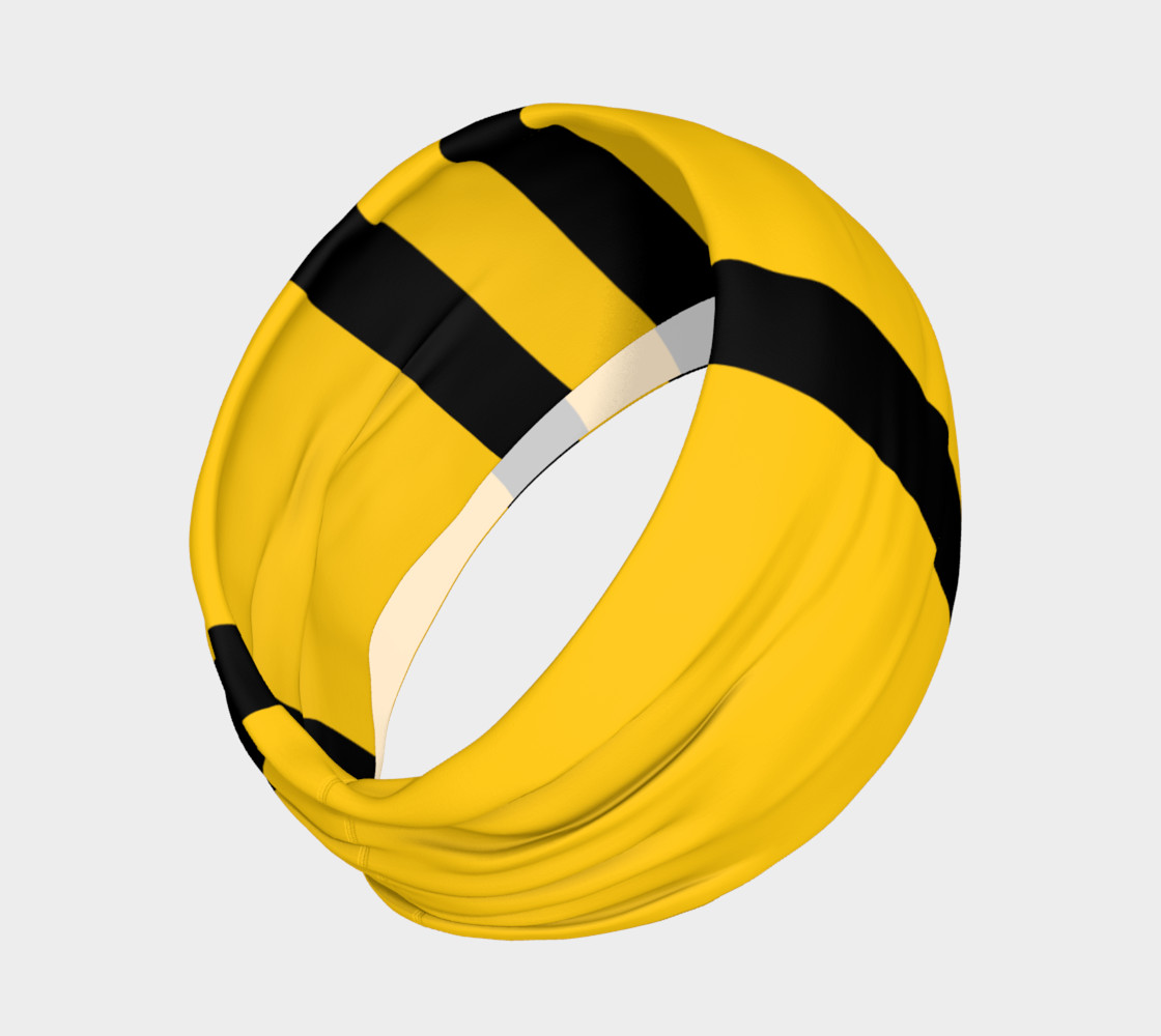 Yinz Black and Yellow Headband Miniature #3