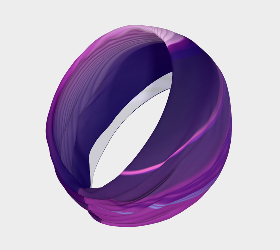 abstract purple headband preview #2