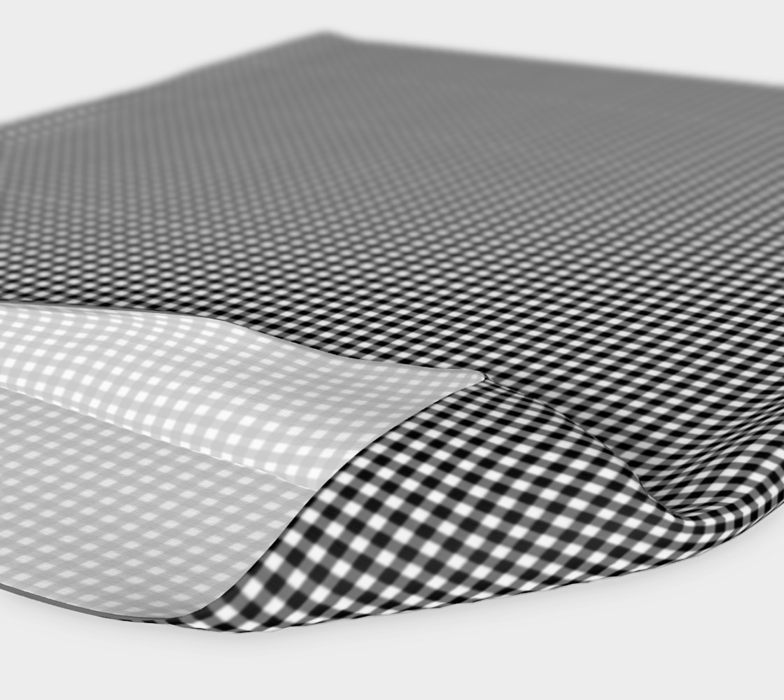 Aperçu de French Vichy Gingham Black and White Pattern #4