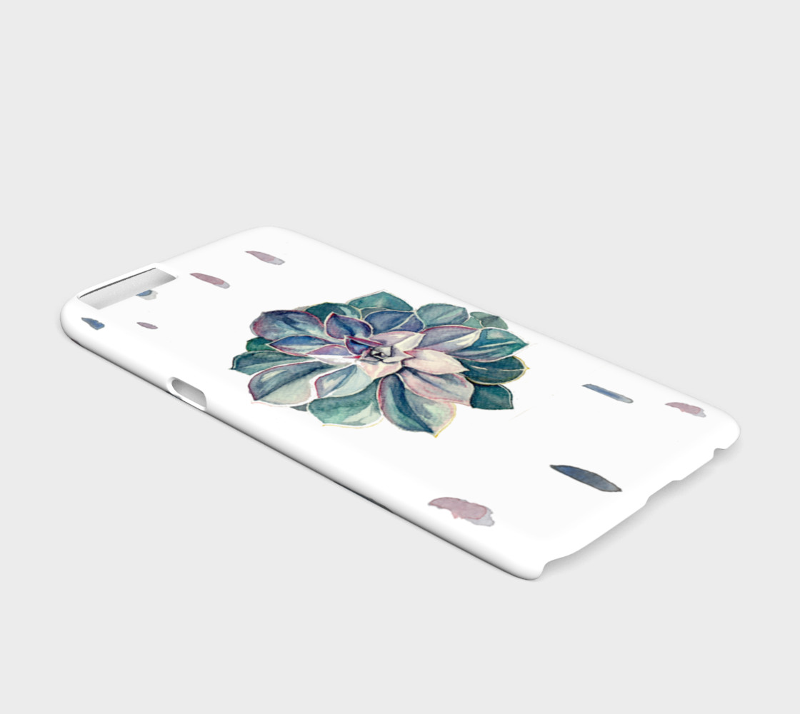 Watercolor Succulent iPhone 6/6S Case (Cool Palette) preview #2