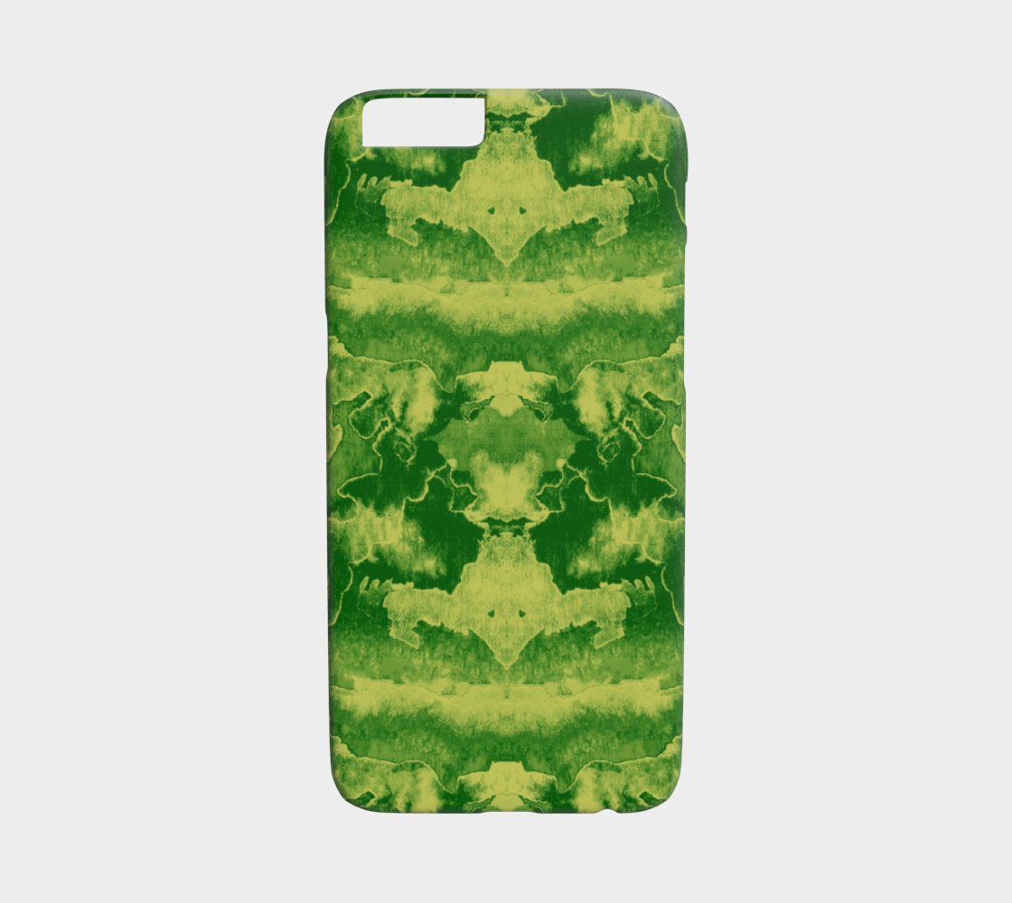 Green mirror watercolor abstraction preview #1