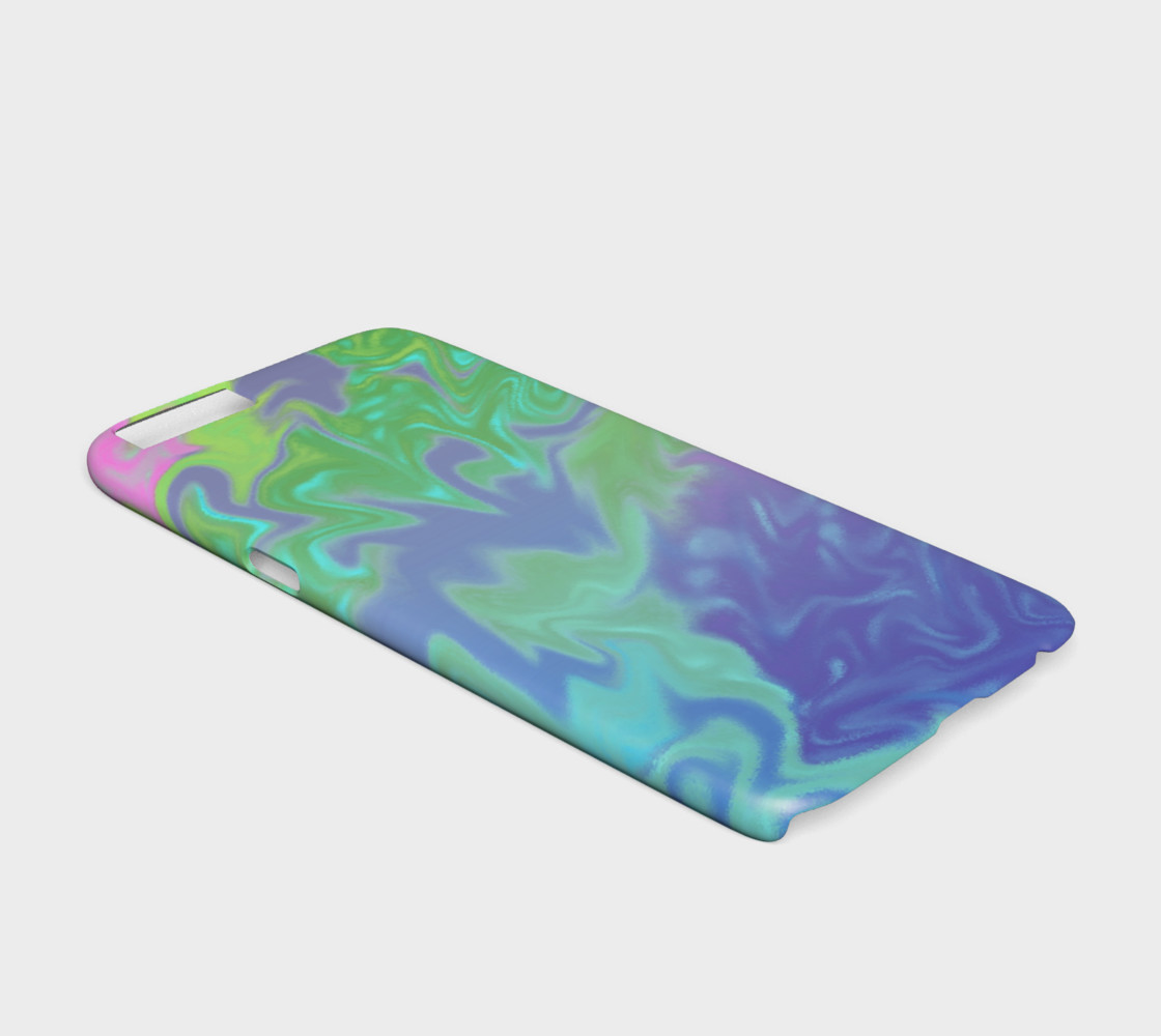 Blue Green Splatter Abstract Design preview #2