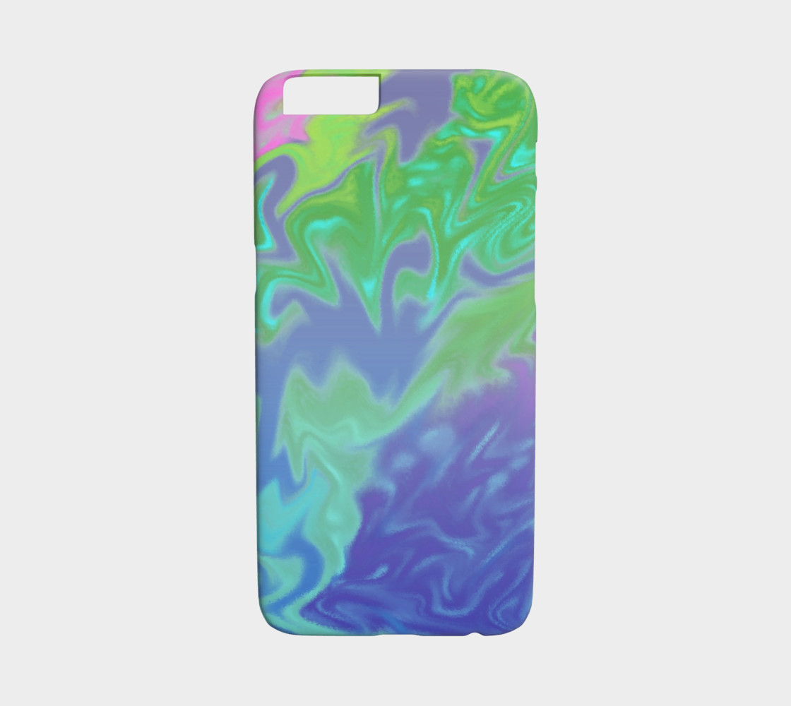 Blue Green Splatter Abstract Design preview #1