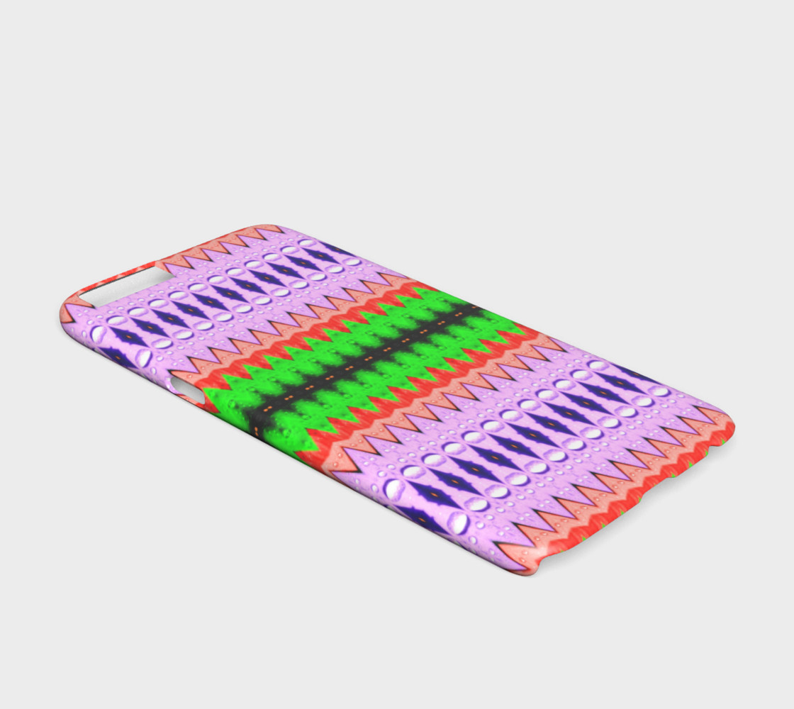 Purple, Green & Orange Zigzag Tribal Pattern iPhone 6 /6S Case preview #2