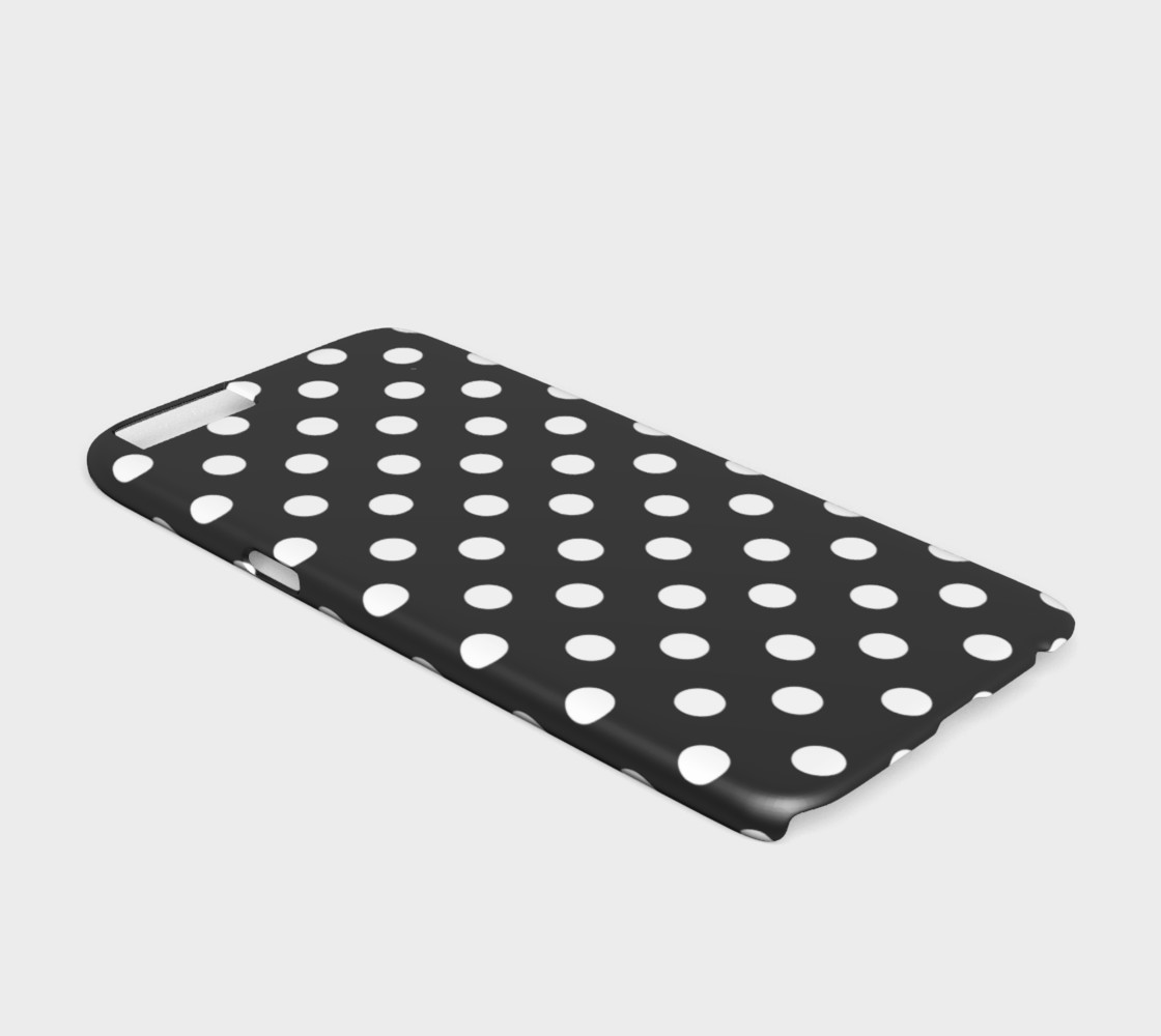 Black and White Polka Dots iPhone 6 /6S Case preview #2
