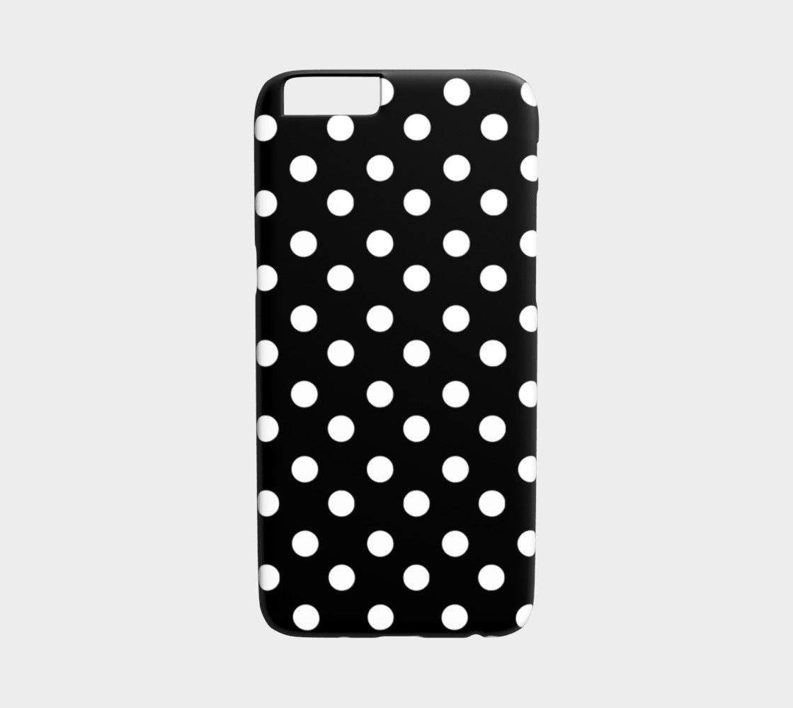 Black and White Polka Dots iPhone 6 /6S Case preview #1