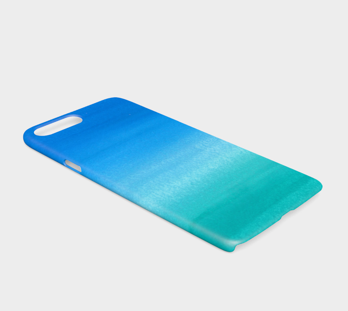 Blue to Green Watercolour Gradient preview #2