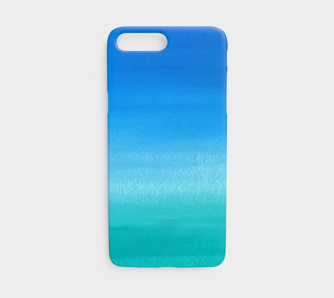 Blue to Green Watercolour Gradient preview #1