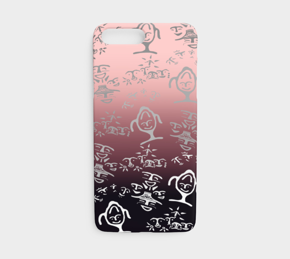 iPhone 7/8 Pink OMBRE petroglyph mash up preview #1