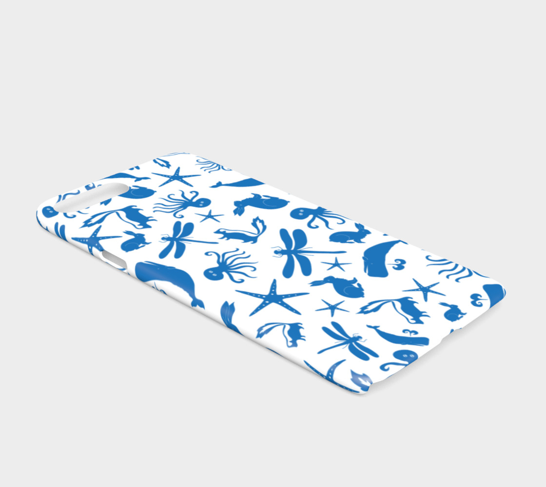 Multi Creature - Blue on White preview #2