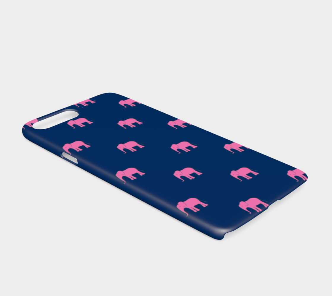 Elephant - Pink on Navy preview #2