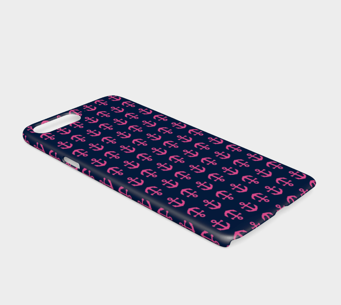 Anchor Toss - Pink on Navy preview #2