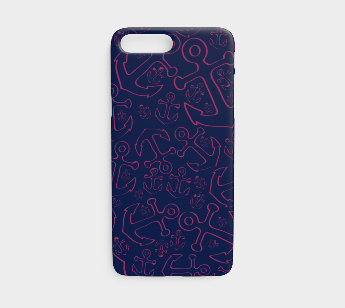 Anchor Dream - Pink on Navy preview #1