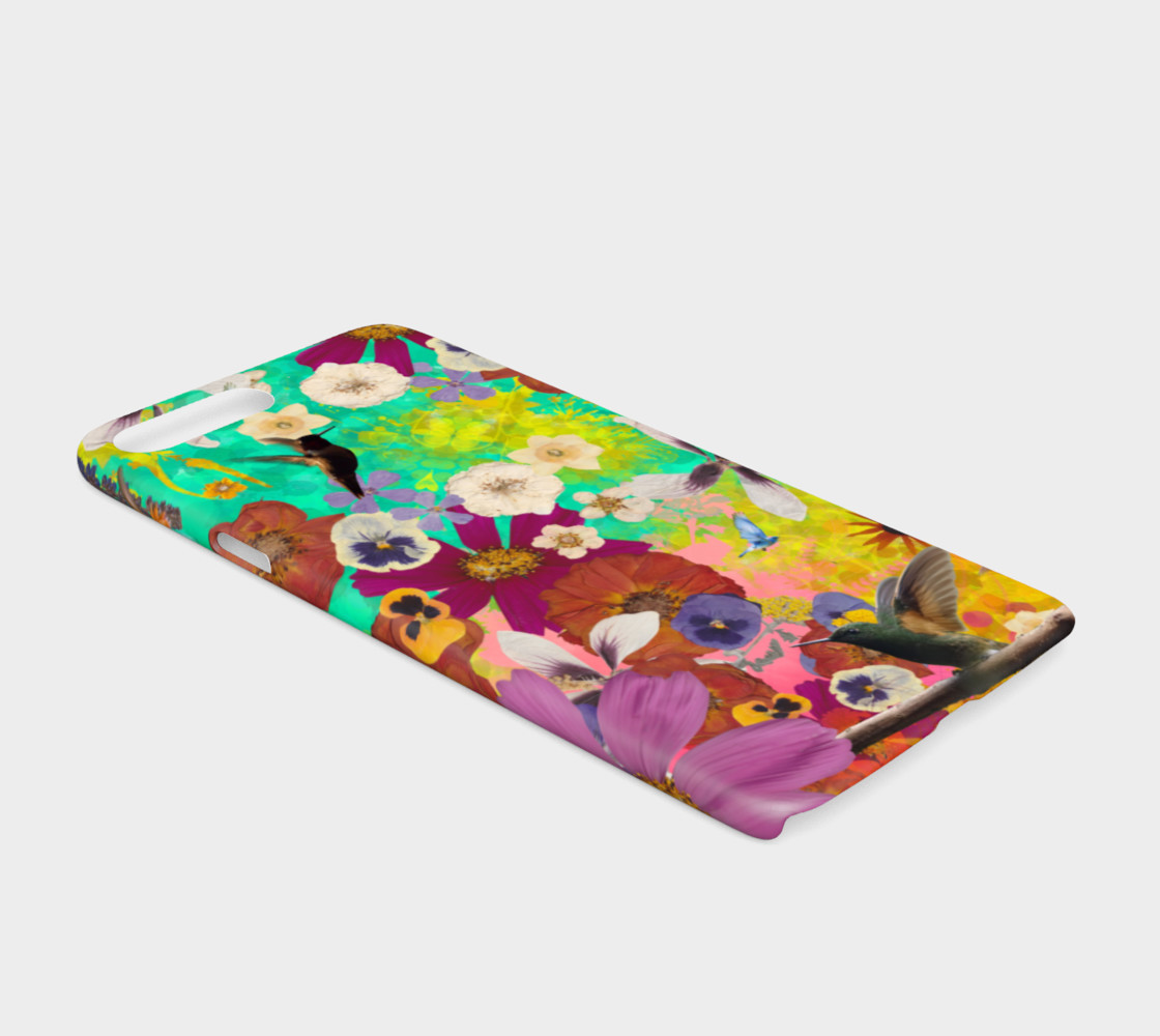 Hummingbird Collage iphone case preview #2