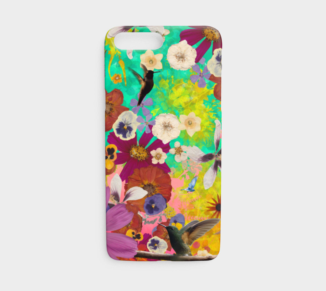 Hummingbird Collage iphone case preview #1