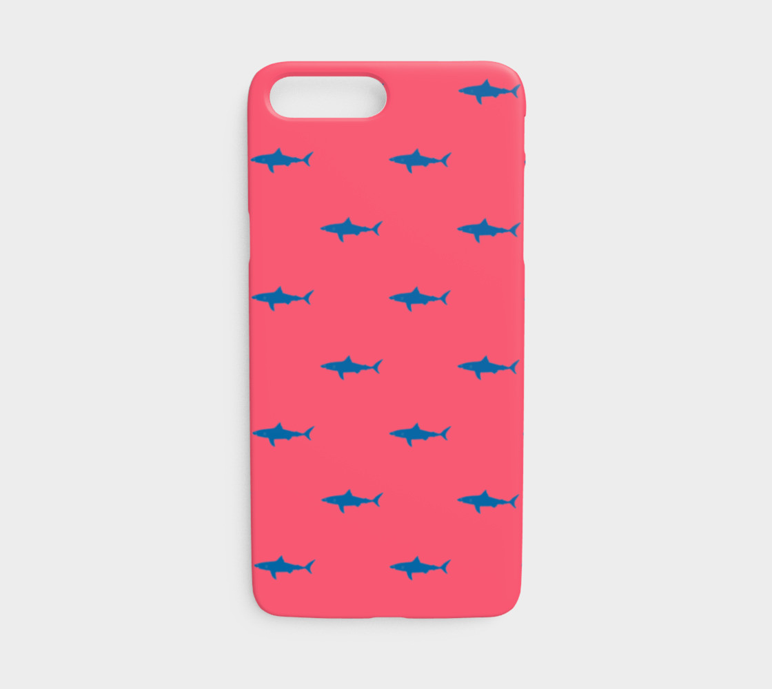 Shark - Blue on Coral preview #1