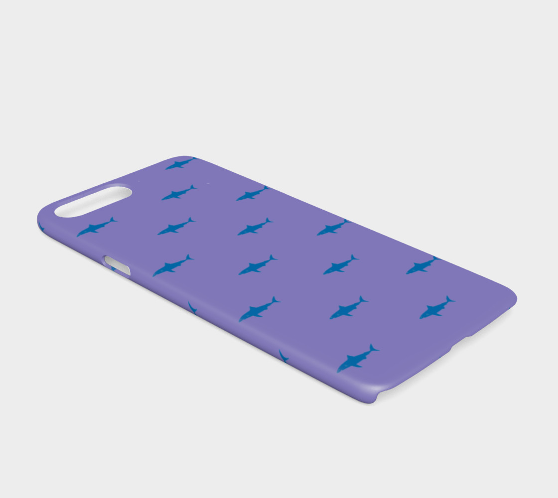 Shark - Blue on Purple preview #2