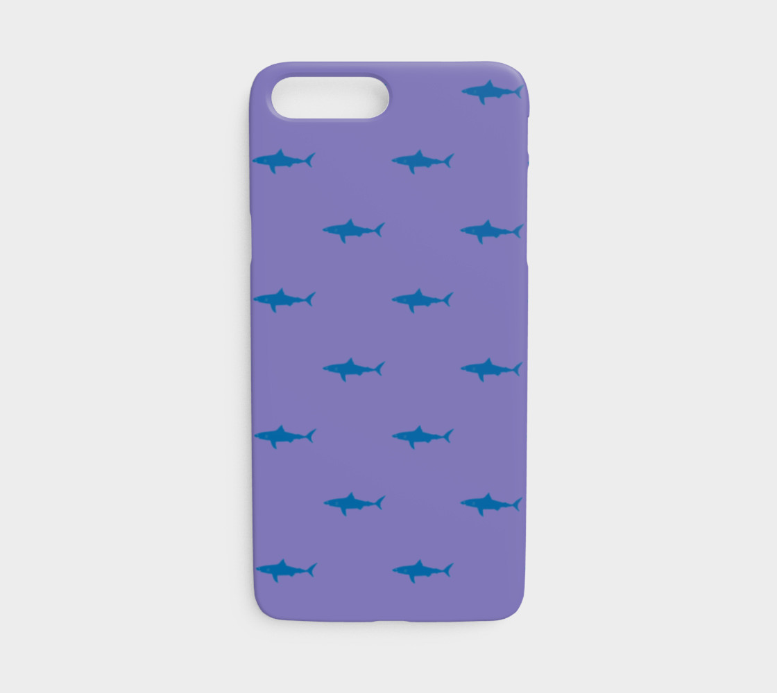 Shark - Blue on Purple preview #1