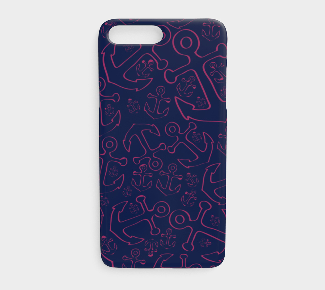 Anchor Dream - Pink on Navy preview #1