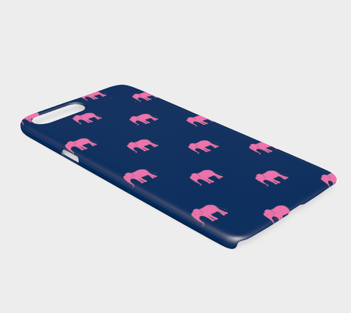 Elephant - Pink on Navy preview #2