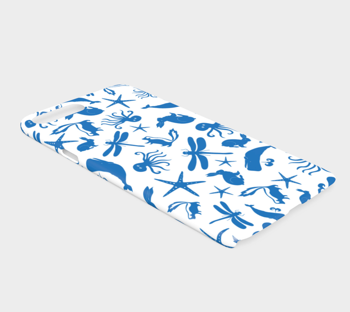 Multi Creature - Blue on White preview #2