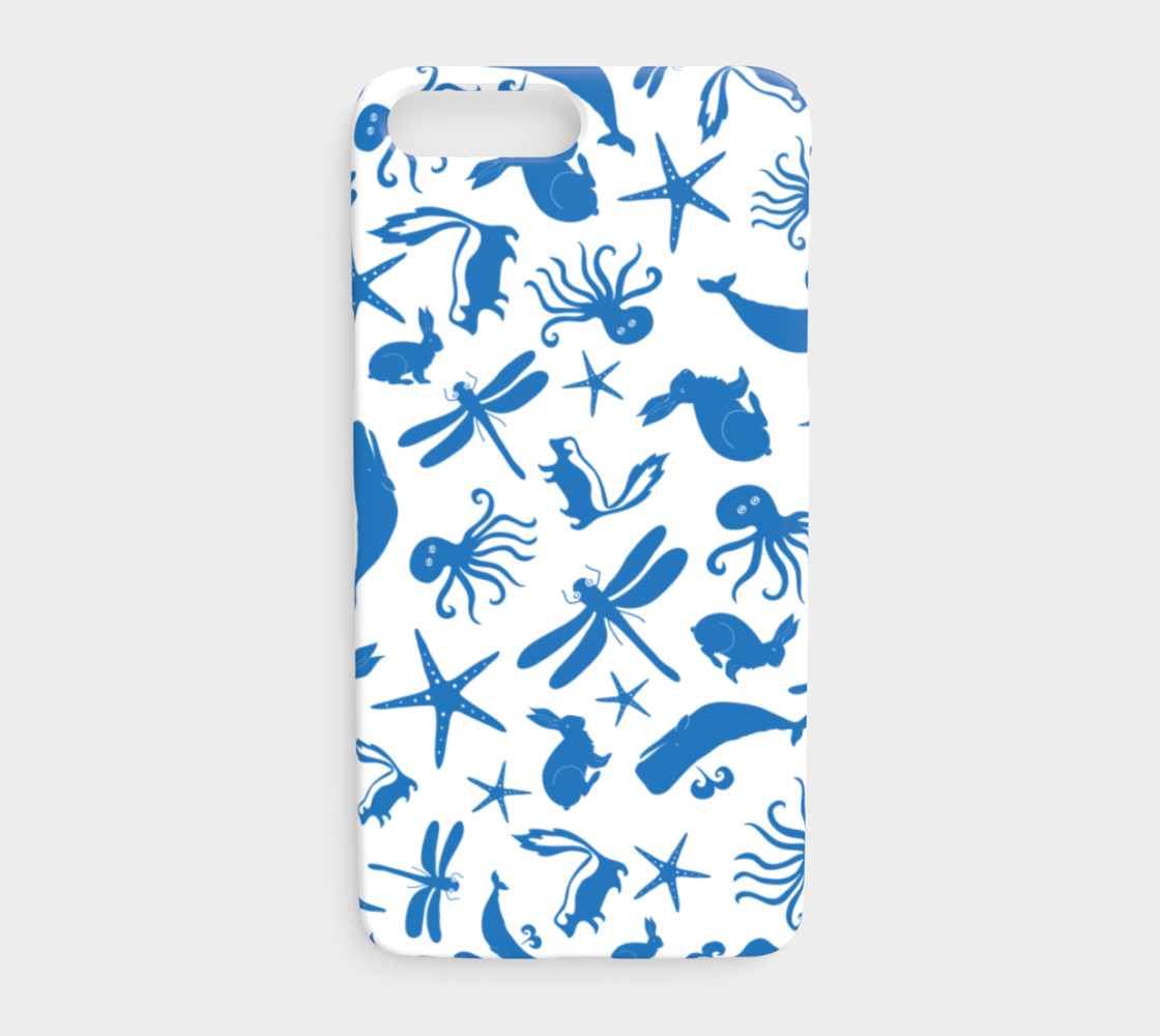Multi Creature - Blue on White preview #1