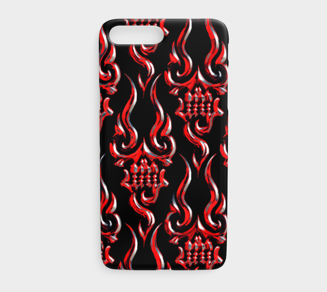 Skull Fire iPhone 7 Plus and 8 Plus cover preview #1