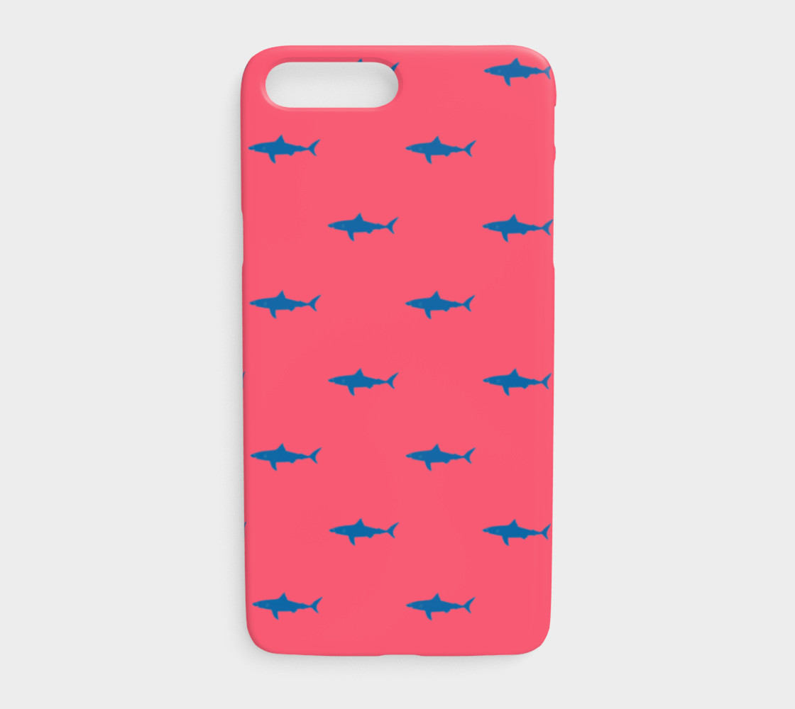 Shark - Blue on Coral preview #1