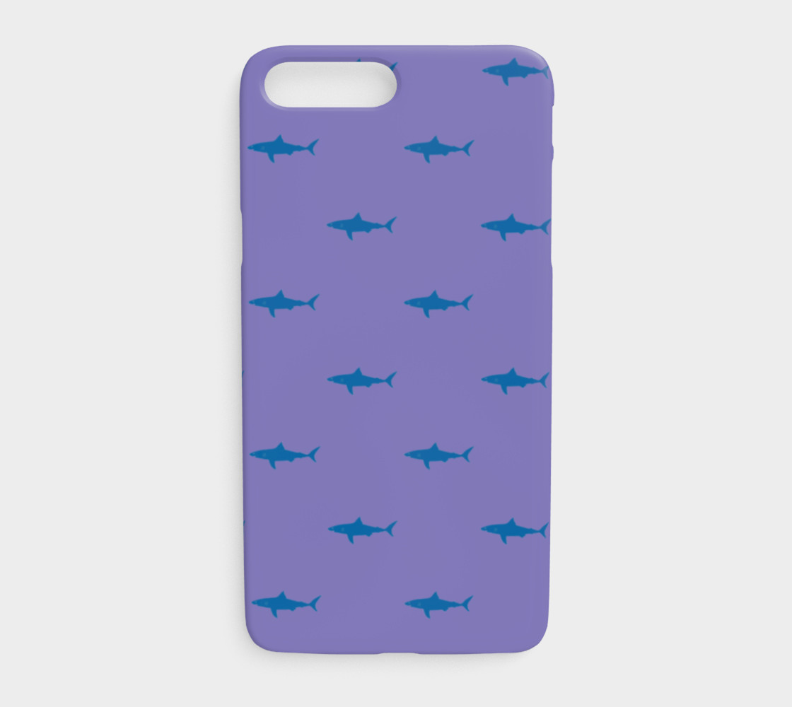 Shark - Blue on Purple preview #1
