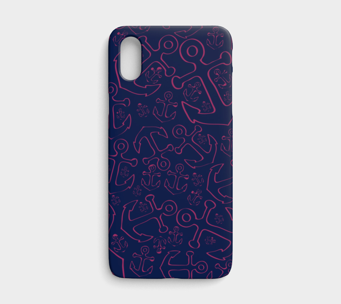 Anchor Dream - Pink on Navy preview #1
