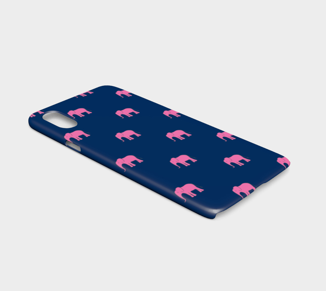 Elephant - Pink on Navy preview #2