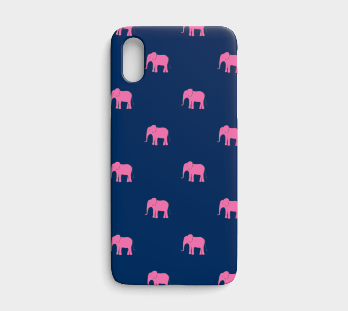 Elephant - Pink on Navy preview #1