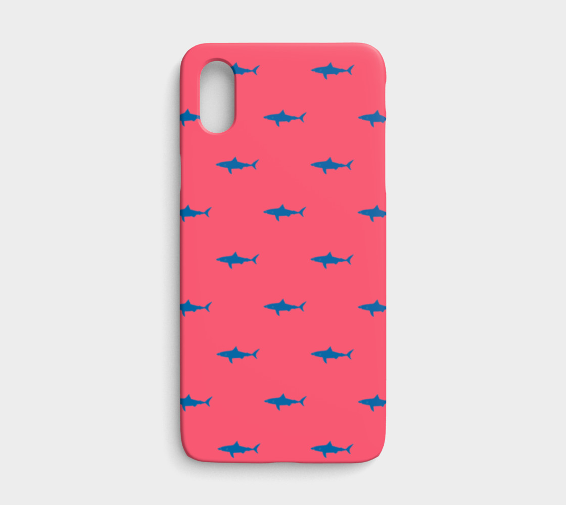 Shark - Blue on Coral preview #1