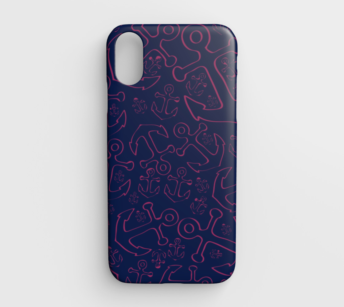 Anchor Dream - Pink On Navy preview #1