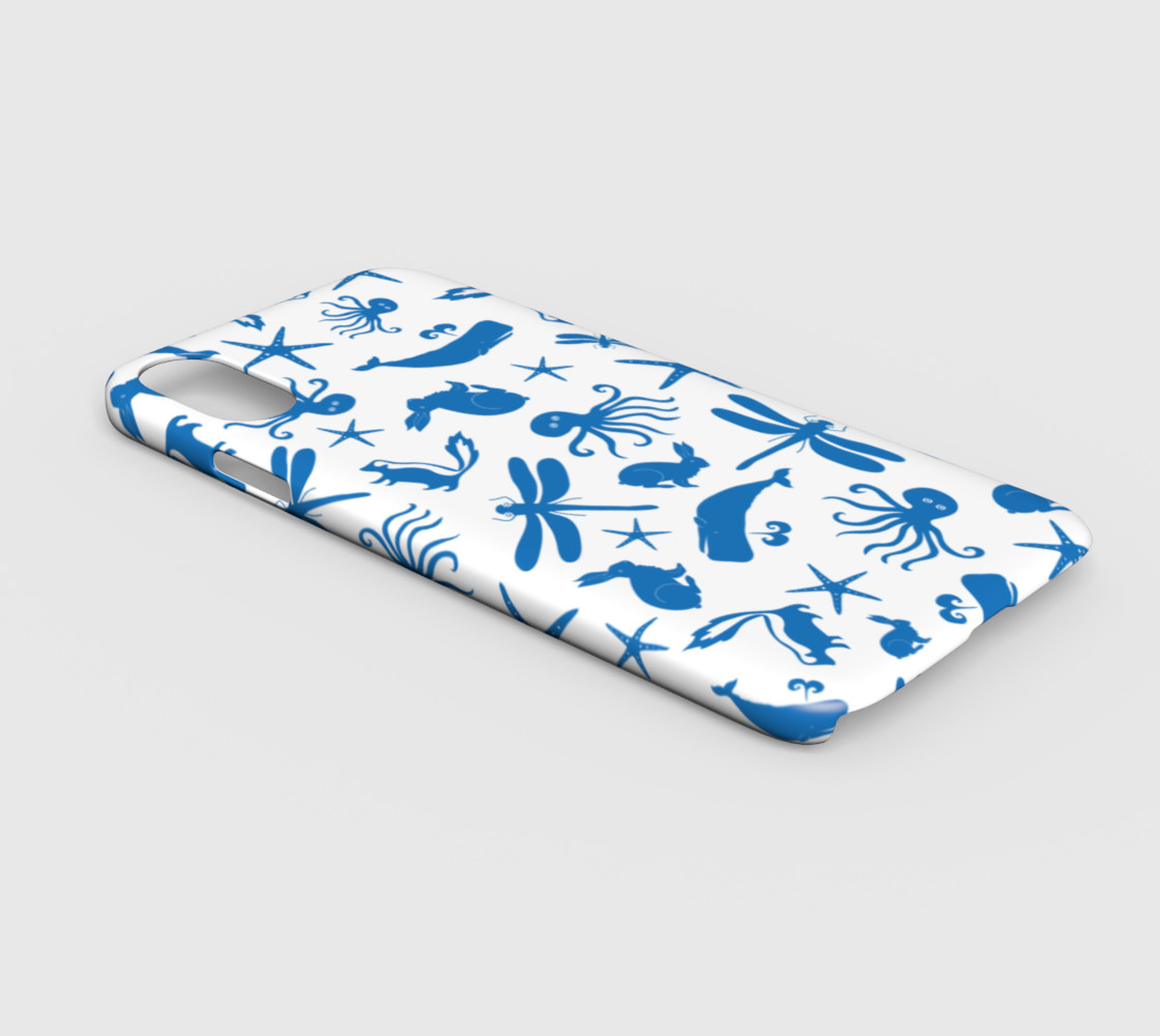 Multi Creature - Blue on White preview #2