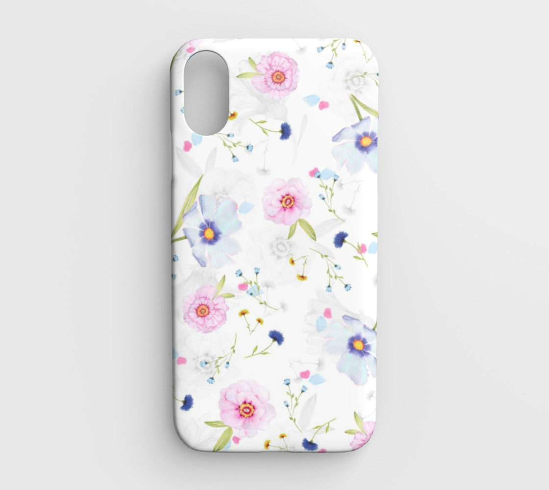 Pink And Blue Floral Phone Case Iphone Xr By Isha Shop Art Of