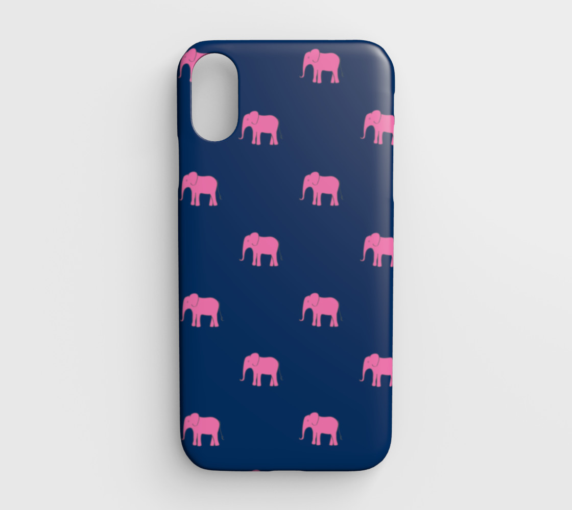 Elephant - Pink on Navy preview #1